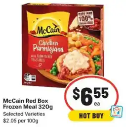 IGA McCain Red Box Frozen Meal offer