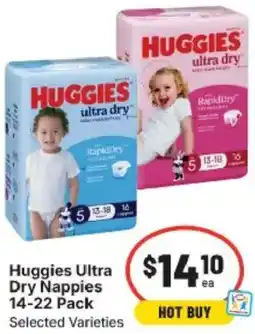 IGA Huggies Ultra Dry Nappies offer