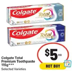 IGA Colgate Total Premium Toothpaste offer