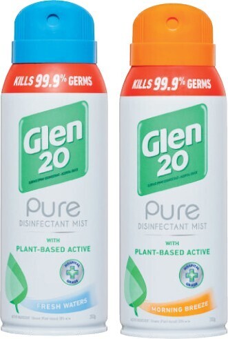Coles Glen 20 Pure Disinfectant Spray 283g offer