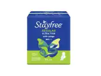 Coles Stayfree Ultra Thin Regular Pads with Wings 14 Pack offer