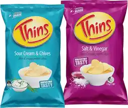 IGA Thins Chips 150‑175g Selected Varieties offer