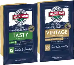 IGA Mainland Cheese Block 200‑250g Selected Varieties offer