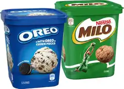 IGA Nestlé Milo or Oreo Ice Cream 1.2 Litre offer