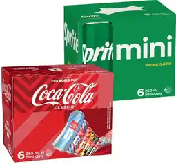 IGA Coca‑Cola, Sprite or Fanta Mini 6x250mL Selected Varieties offer