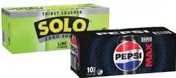 IGA Pepsi, Solo or Schweppes Infused Natural Mineral Water 10x375mL Selected Varieties offer