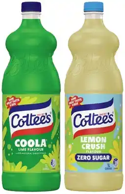 IGA Cottee’s Cordial Selected Varieties offer