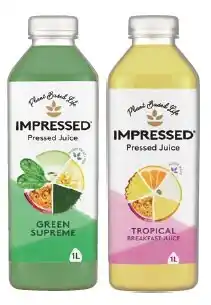 IGA Impressed Pressed Juice Tropical, Green Supreme or Berry Bliss 1 Litre offer