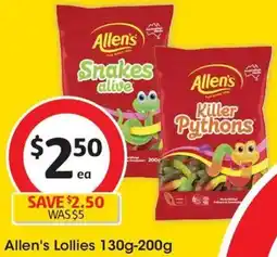 Coles Allen's Lollies offer