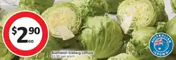 Coles Australian Iceberg Lettuce offer