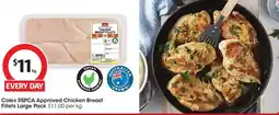 Coles Coles RSPCA Approved Chicken Breast Fillets offer