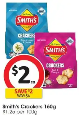 Coles Smith's Crackers offer