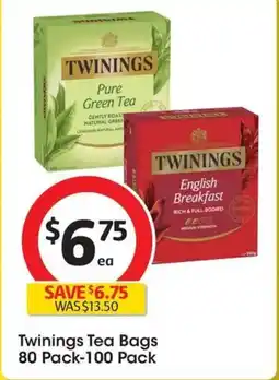 Coles Twinings Tea Bags offer