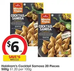 Coles Haldiram's Cocktail Samosa offer