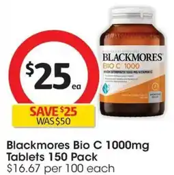 Coles Blackmores Bio C 1000mg Tablets offer