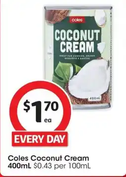 Coles Coles Coconut Cream offer