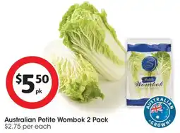 Coles Australian Petite Wombok offer