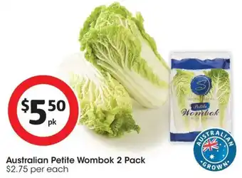 Coles Australian Petite Wombok offer