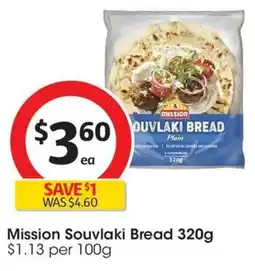 Coles Mission Souvlaki Bread offer