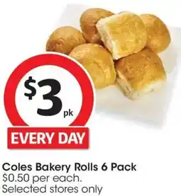 Coles Coles Bakery Rolls offer