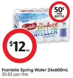 Coles Frantelle Spring Water offer