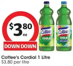 Coles Cottee's Cordial offer