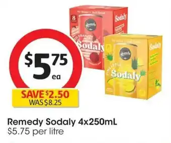 Coles Remedy Sodaly offer