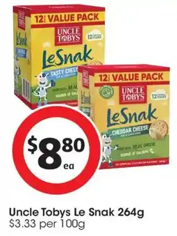 Coles Uncle Tobys Le Snak offer