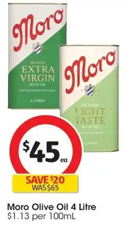 Coles Moro Olive Oil offer