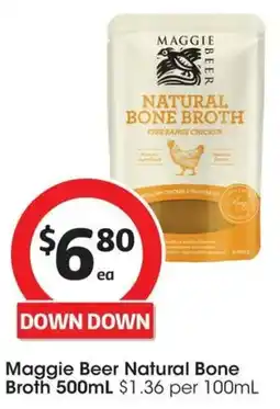 Coles Maggie Beer Natural Bone Broth offer