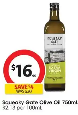 Coles Squeaky Gate Olive Oil offer