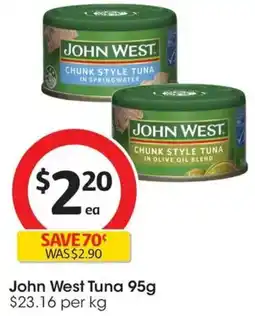 Coles John West Tuna offer