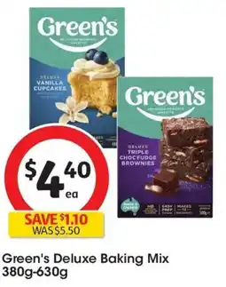 Coles Green's Deluxe Baking Mix offer