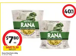 Coles Rana Filled Pasta offer
