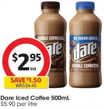 Coles Dare Iced Coffee offer