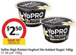 Coles YoPro High Protein Yoghurt offer