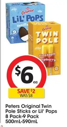 Coles Peters Original Twin Pole Sticks or Lil' Pops offer