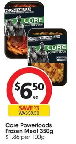 Coles Core Powerfoods Frozen Meal offer