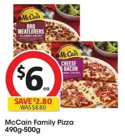 Coles McCain Family Pizza offer