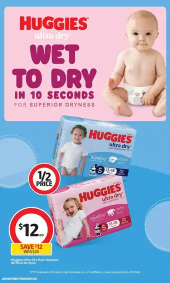 Huggies Ultra Dry Bulk Nappies