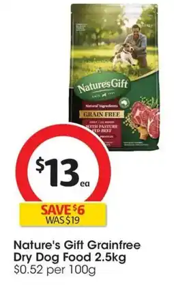 Coles Nature's Gift Grainfree Dry Dog Food offer