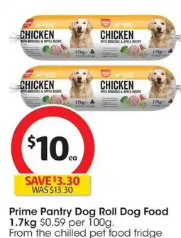 Coles Prime Pantry Dog Roll Dog Food offer