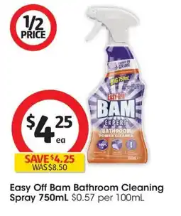 Coles Easy Off Bam Bathroom Cleaning Spray offer