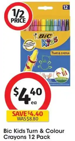 Coles Bic Kids Turn & Colour Crayons offer