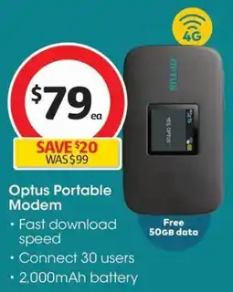 Coles Optus Portable Modem offer
