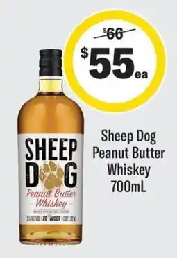 Coles Sheep Dog Peanut Butter Whiskey offer