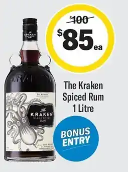 Coles The Kraken Spiced Rum offer