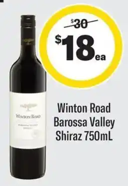 Coles Winton Road Barossa Valley Shiraz offer