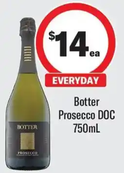 Coles Botter Prosecco DOC offer