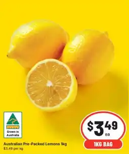IGA Australian Pre-Packed Lemons offer